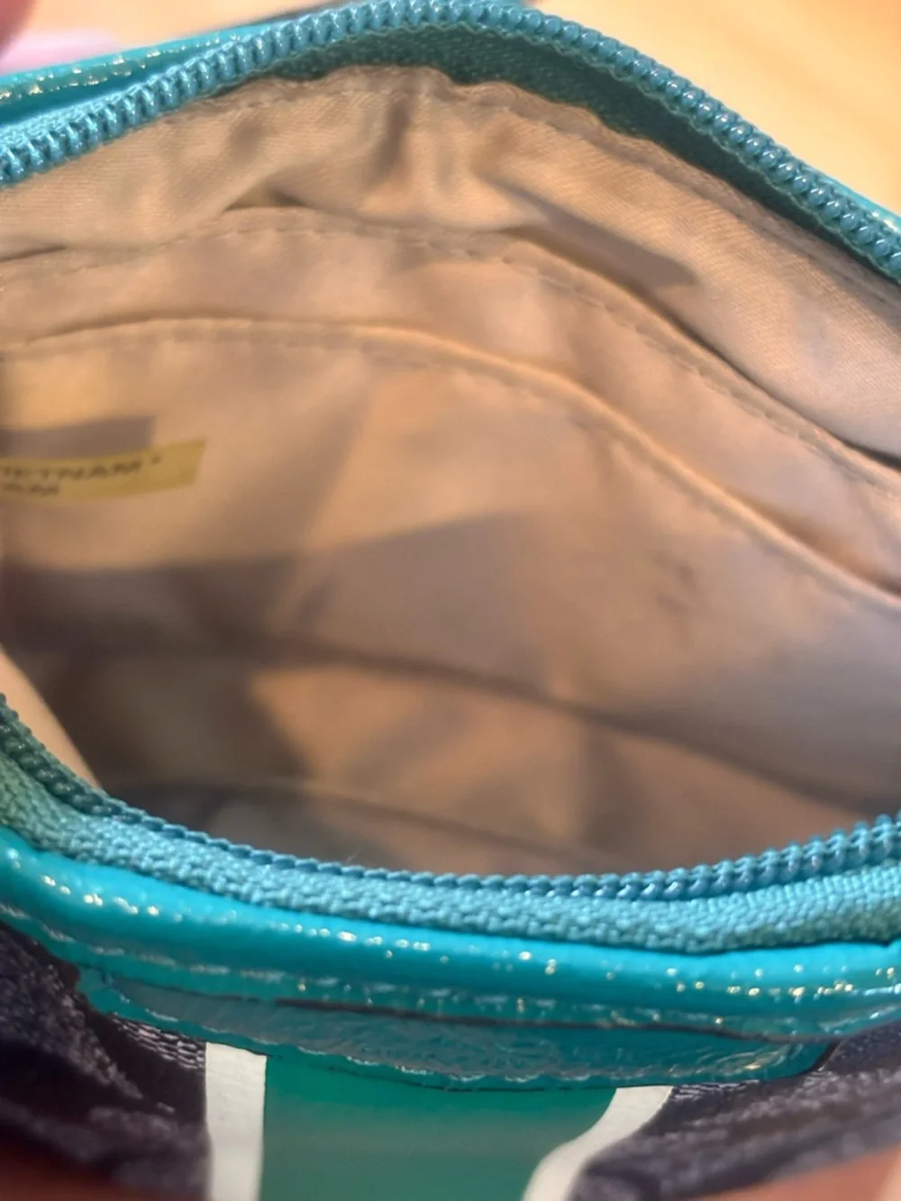 Coach Y2K  Wristlet in Teal and Navy
